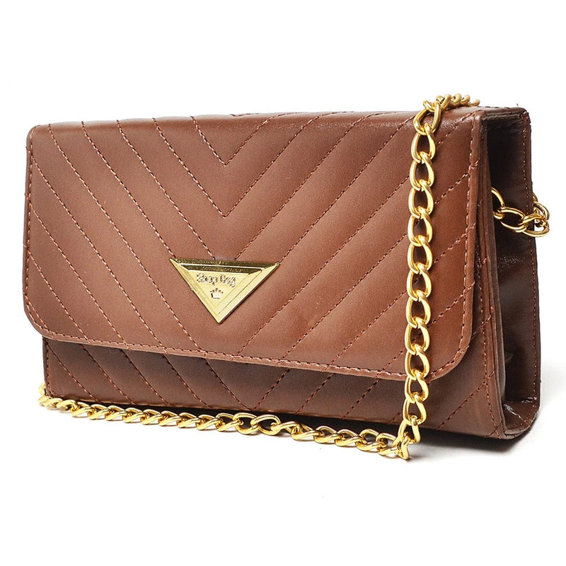 Bolsa Feminina Luxo Vegas com Corrente Dourada - Estilo que se destaca