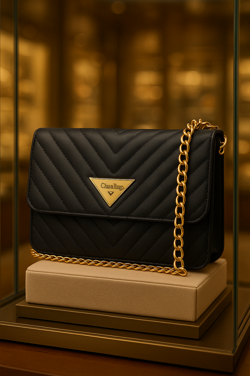Bolsa Feminina Luxo Vegas com Corrente Dourada - Estilo que se destaca