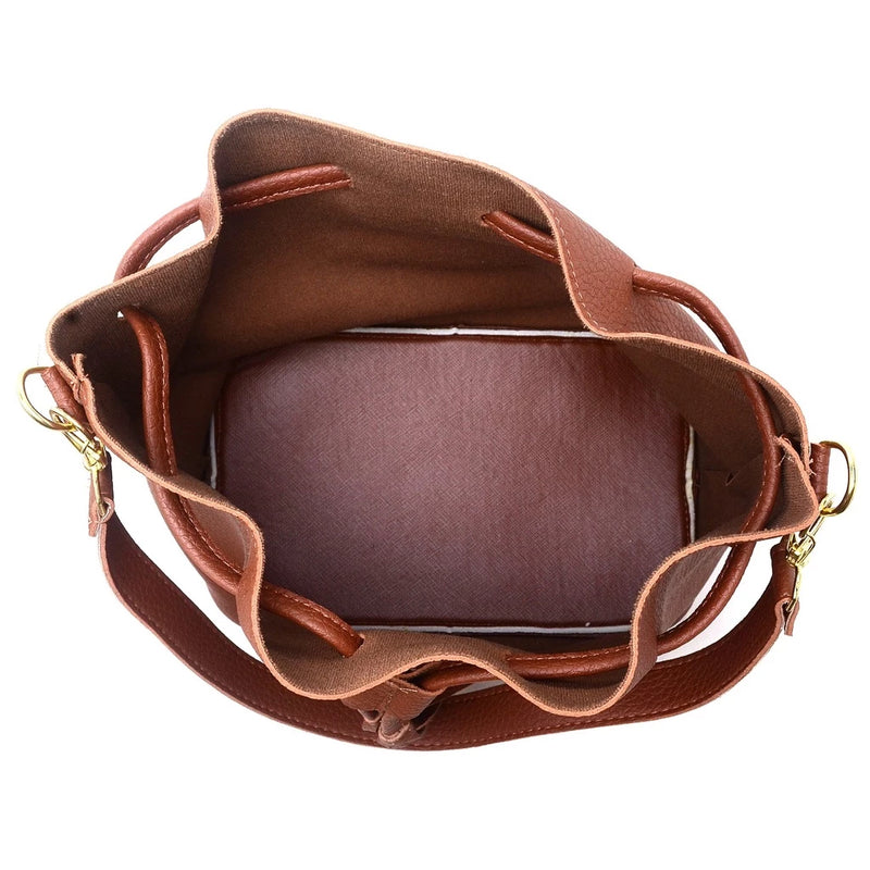 Kit Bolsa Saco + Carteira Feminina Egito - Charme e Funcionalidade em cada Detalhe