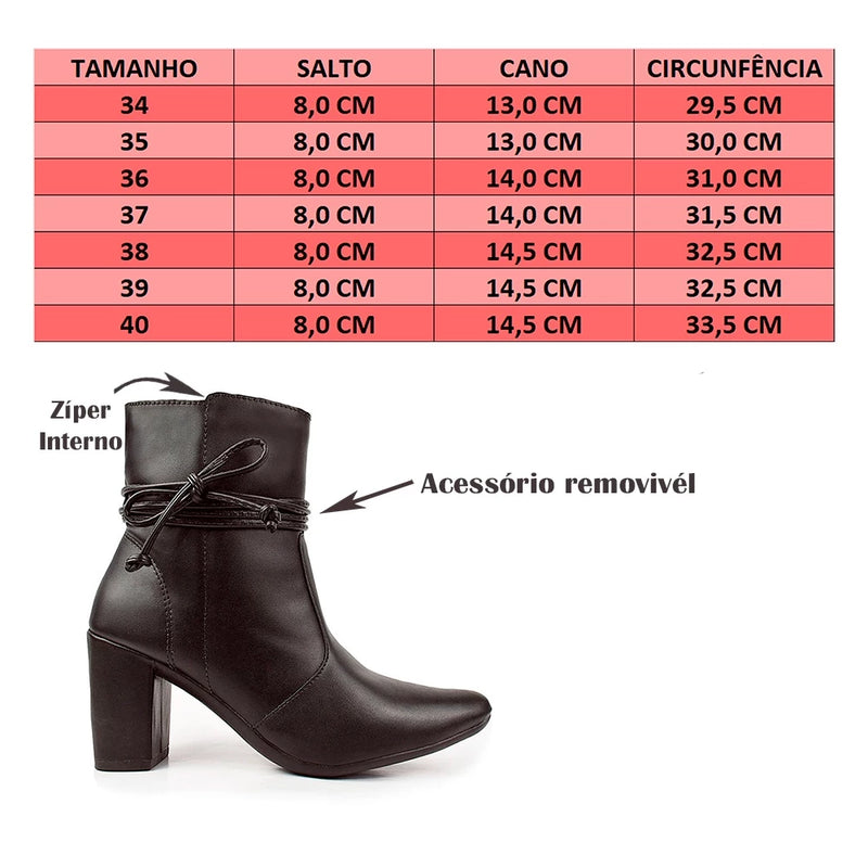 Bota Feminina Premium Bico Fino - Estilo marcante e cheia de personalidade