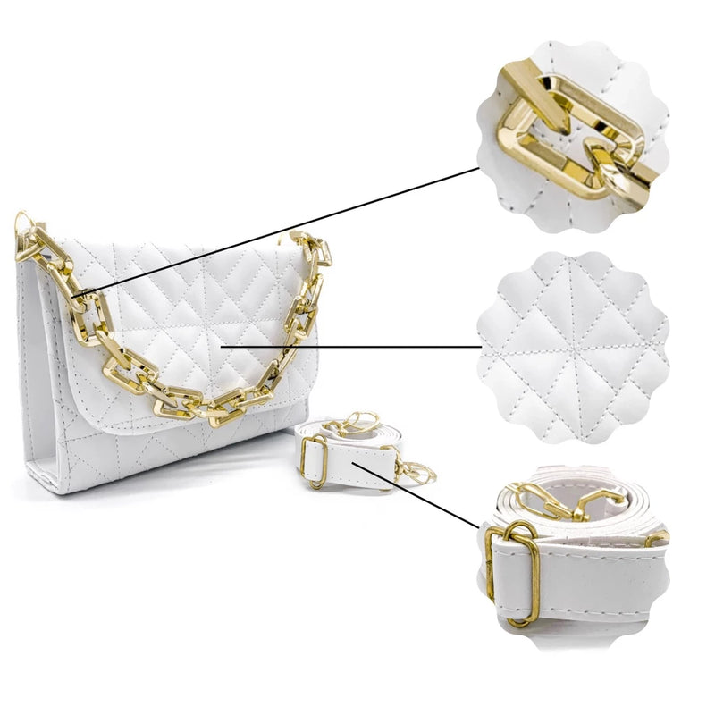 Kit Bolsas Femininas Luxo - Pague 1 leve 2 - Modelos Tiracolo e Coração