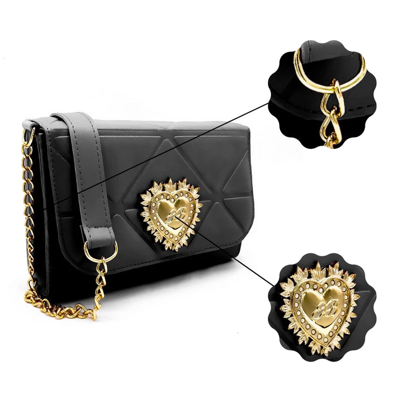 Kit Bolsas Femininas Luxo - Pague 1 leve 2 - Modelos Tiracolo e Coração